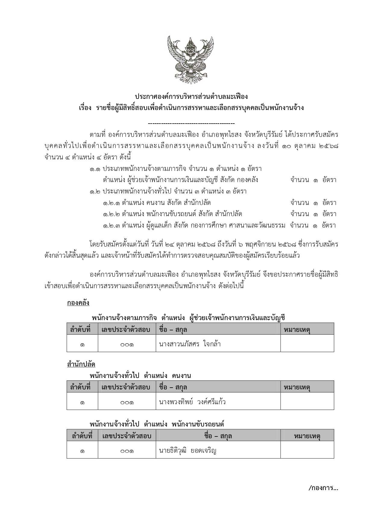 10.ประกาศรายชื่อผู้มีสิทธิสอบ page 0001